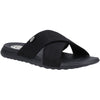 HEYDUDE Women's Christi Slide Distressed Sandal in Black