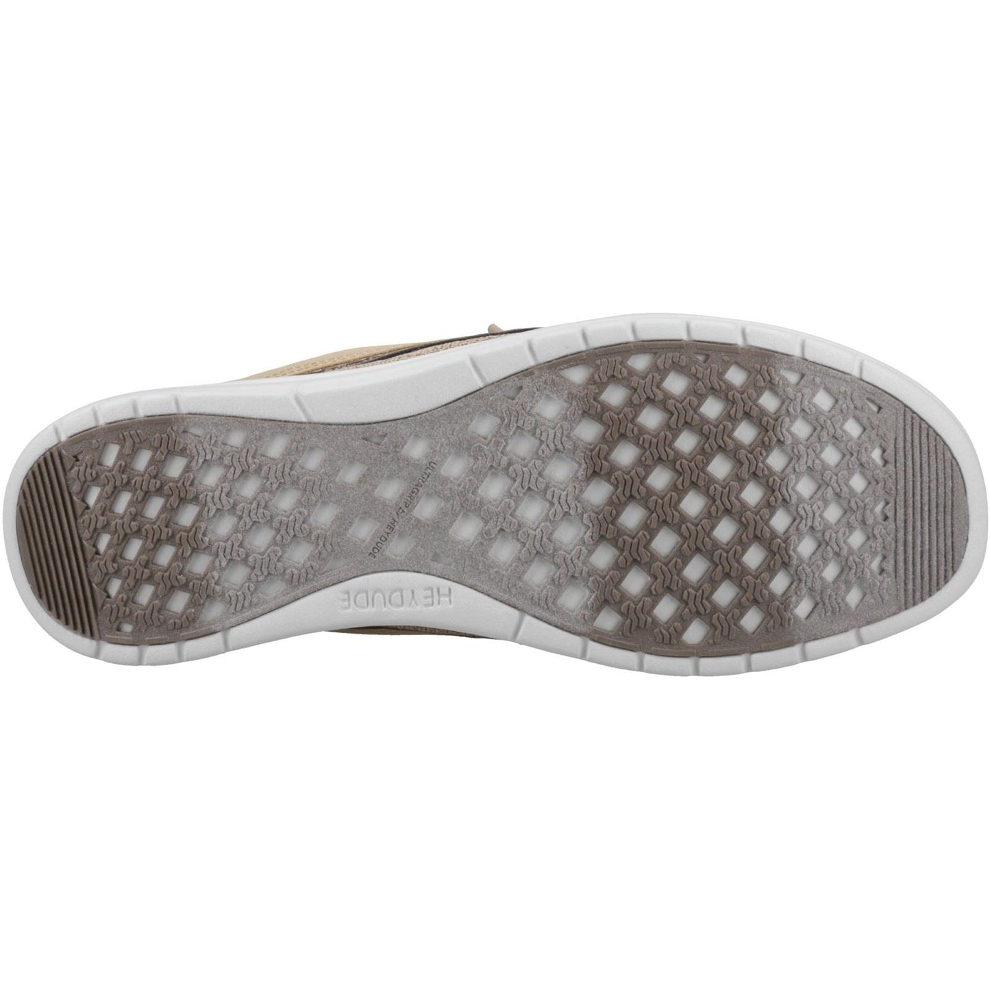 HEYDUDE Welsh Grip Classic Mesh Cotton Blend Men's Incense/Morel Brown Boat Shoes