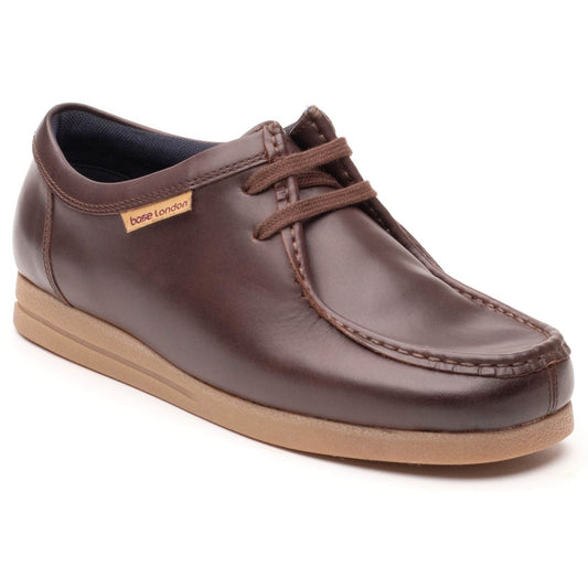 Base London Koko Leather Men's Chestnut Moccasins Shoes