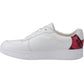 Fitflop Rally Snakeprint-Backtab Leather Women's Urban White/Wild Raspberry Trainers