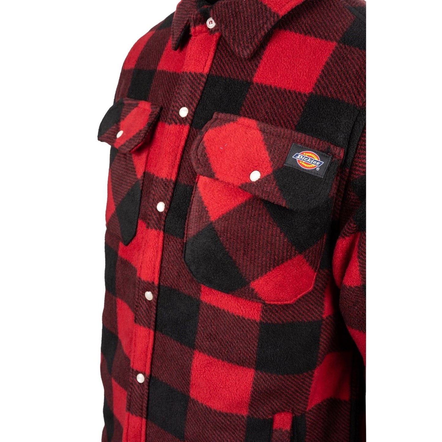 Dickies Portland Polyester Men's Red Casual Shirt