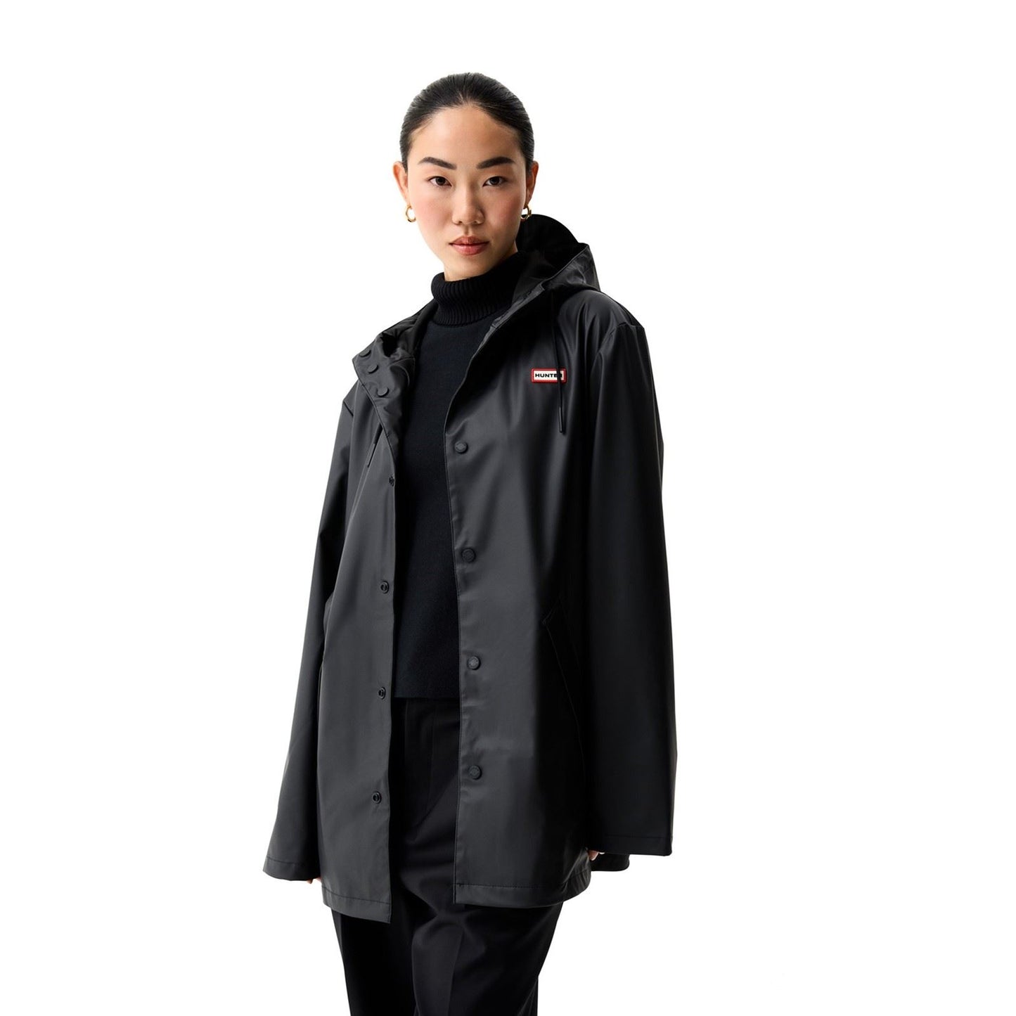 Hunter Jo Parka Unisex Adults Black Rain Jacket