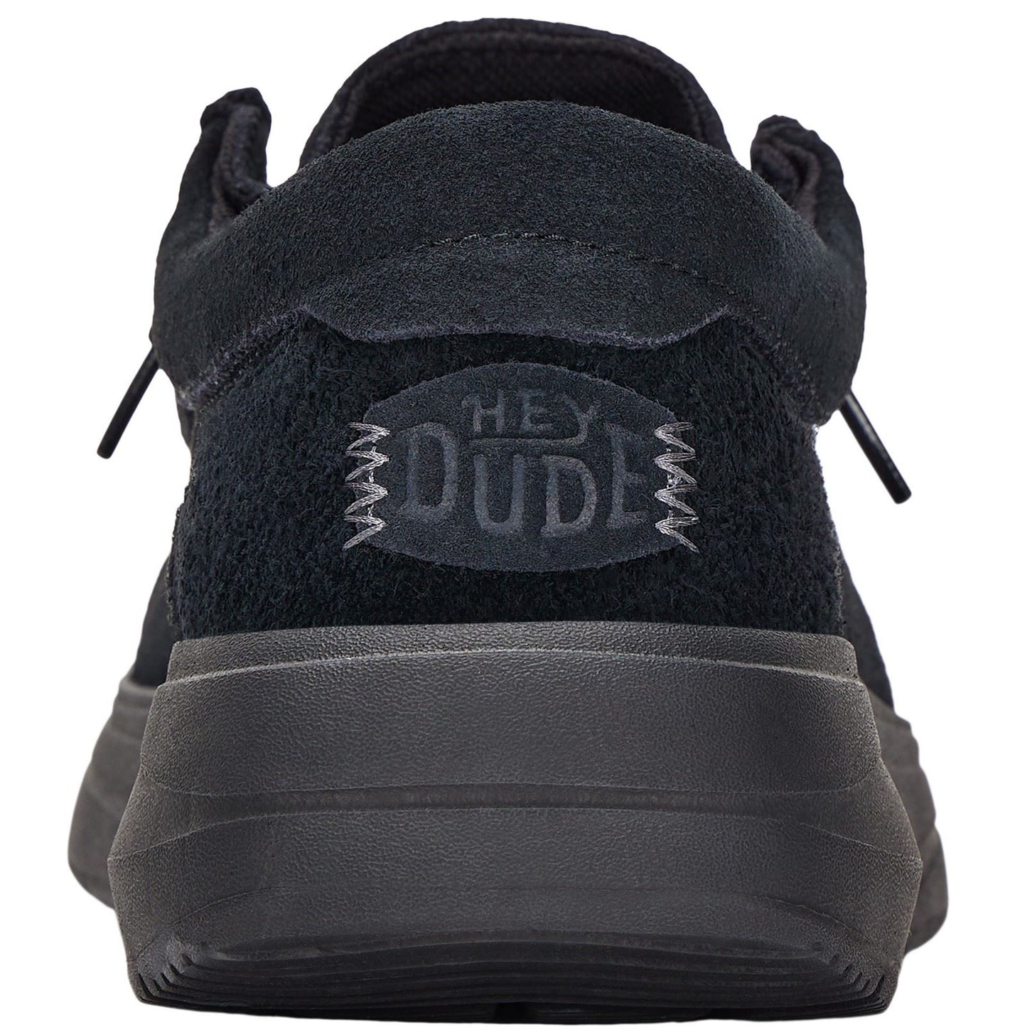 HEYDUDE Men's Wally X Suede Shoes in Black