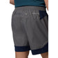 Columbia Three Pitch Polyester Men's Grey Activewear Shorts