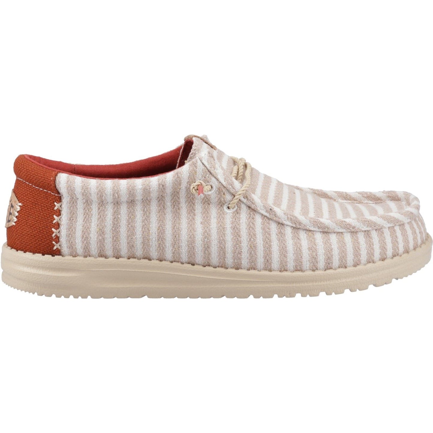 HEYDUDE Wally Resort Polyester Blend Men's Multi/Chili Red Moccasins Shoes