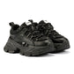 Buffalo Saturn Lace Women's Black Trainers