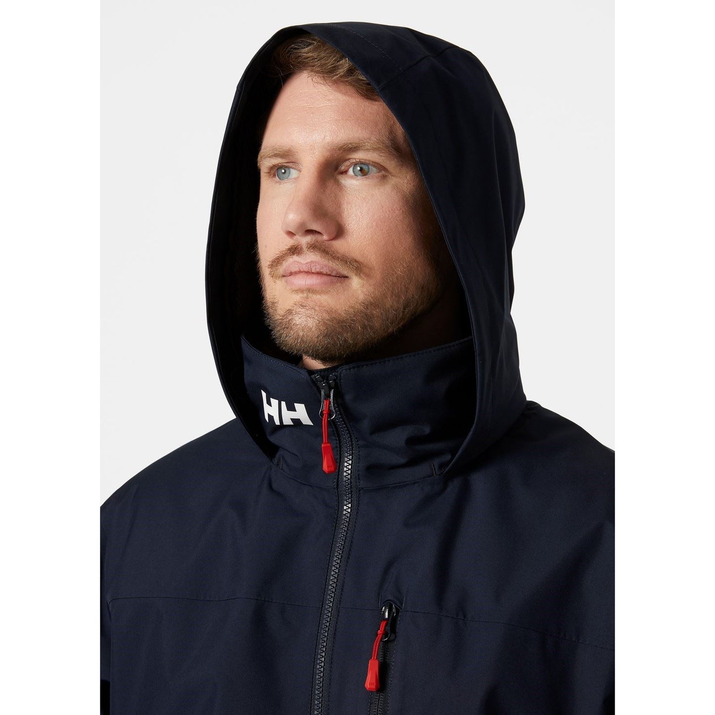 Helly Hansen Sport Men's Crew Hooded Midlayer Sailing Jacket 2.0 in Navy