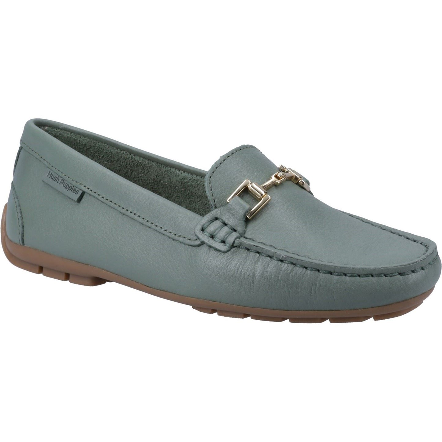 Hush Puppies Eleanor Leather Women's Sage Loafers