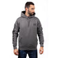 Caterpillar Men's Trademark Banner Hooded Sweatshirt in Dark Grey