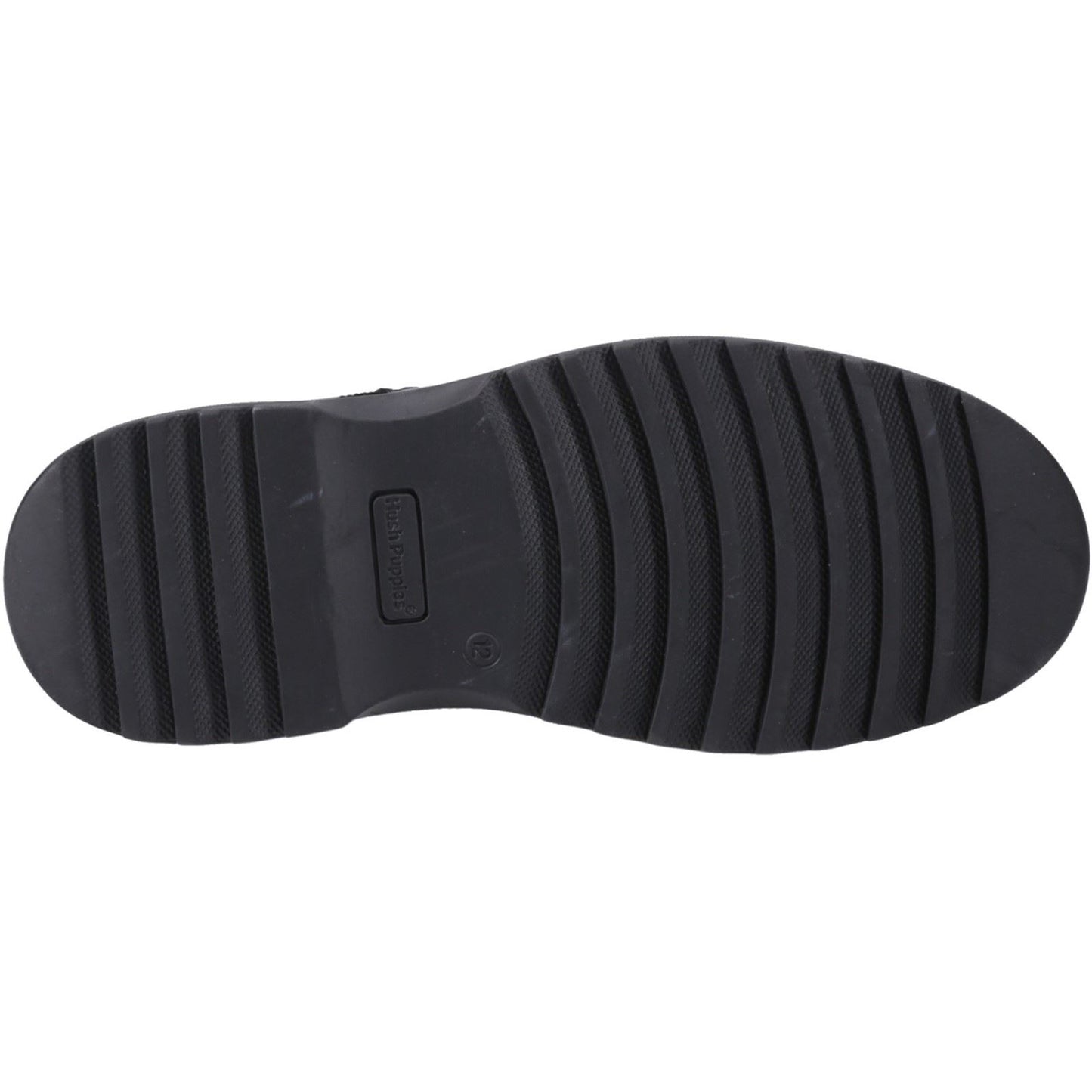 Hush Puppies Romeo Leather Junior Black Shoes