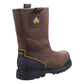 Amblers Safety Men's FS223 Goodyear Welted Waterproof Pull on Industrial Safety Boot in Brown