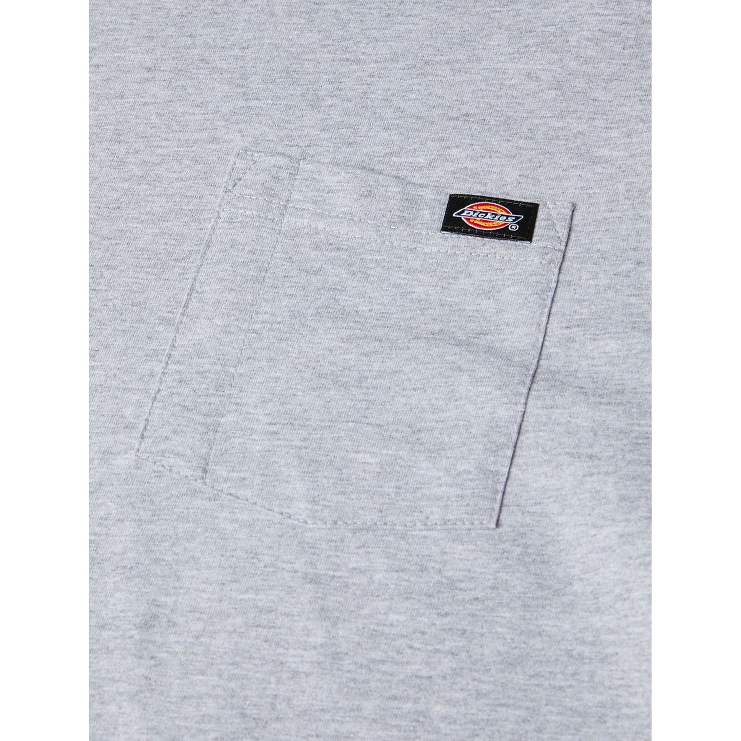 Dickies Pocket Tee Long Sleeve Cotton Men's Grey T-Shirt