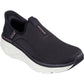 Skechers Women's D'Lux Walker 2.0 Shoes in Black/Pink
