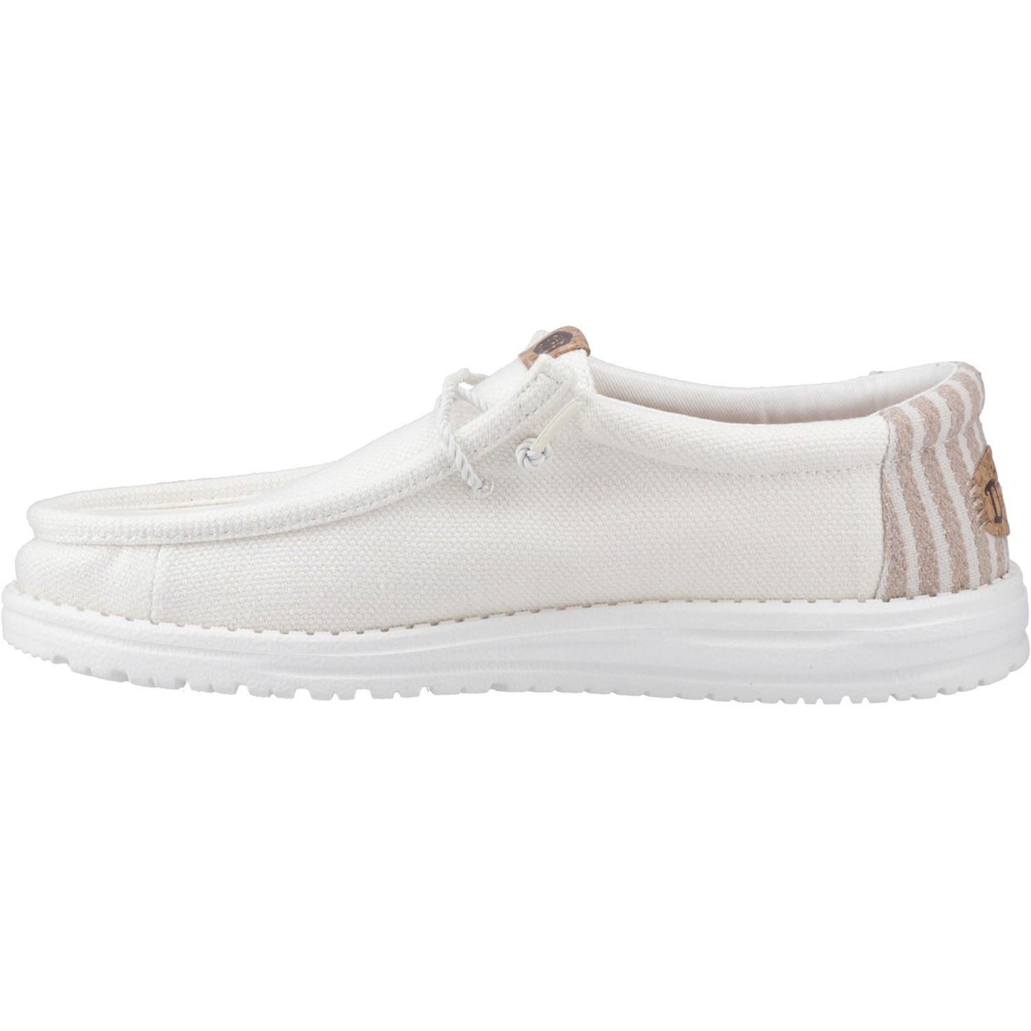 HEYDUDE Wally Resort Polyester Blend Men's White/Multi Moccasins Shoes