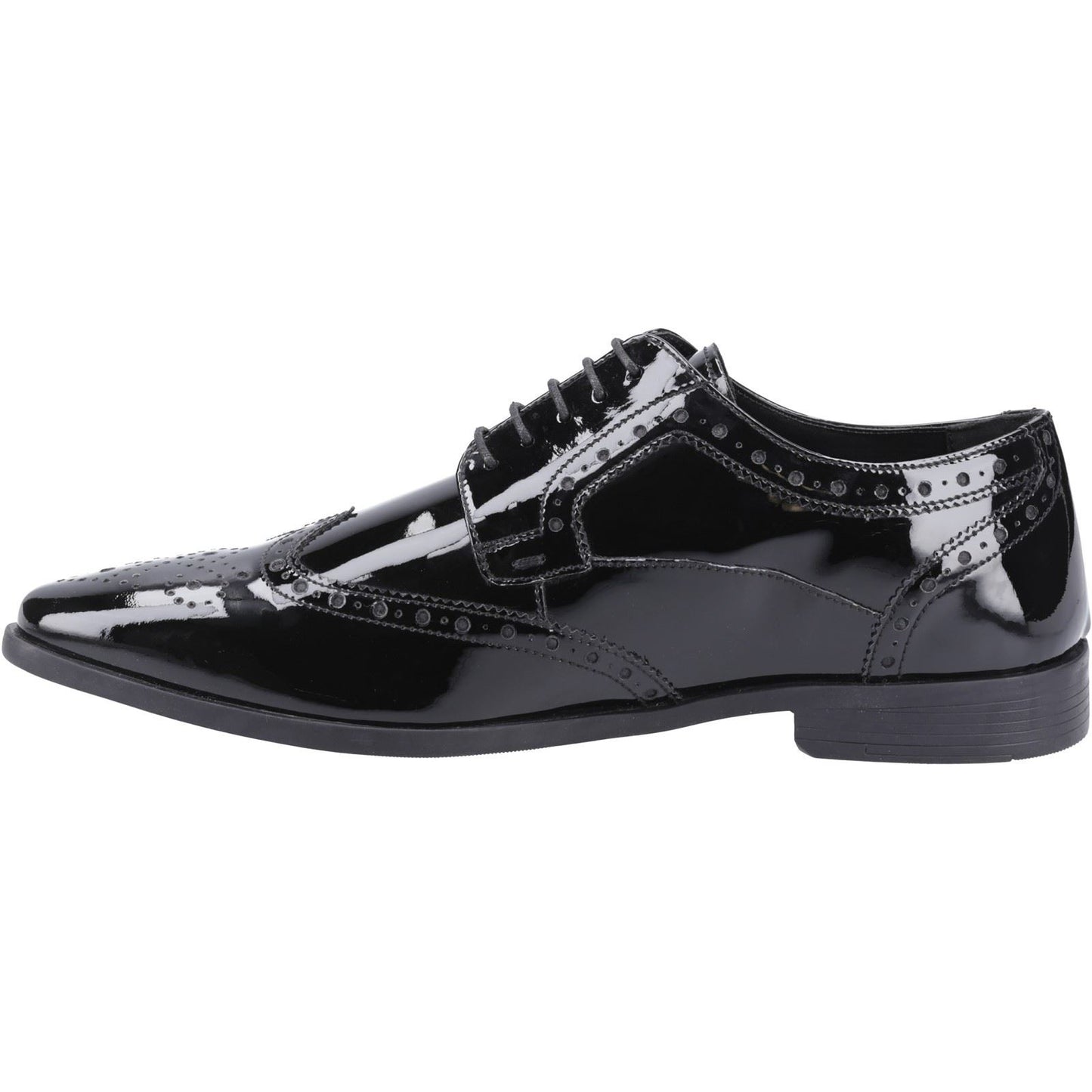 Hush Puppies Elliot Leather Men's Black Brogues Shoes
