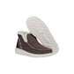 HEYDUDE Women's Denny Wool Faux Shearling Boots in Walnut