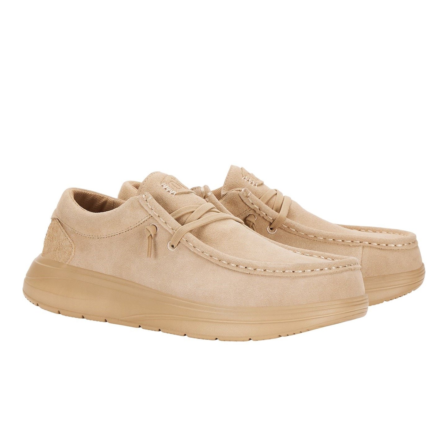 HEYDUDE Men's Wally X Suede Shoes in Tan