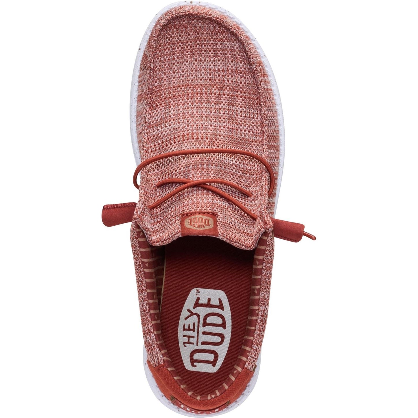 HEYDUDE Wally Stretch Sox Polyester Men's Burnt Red/Multi Loafers