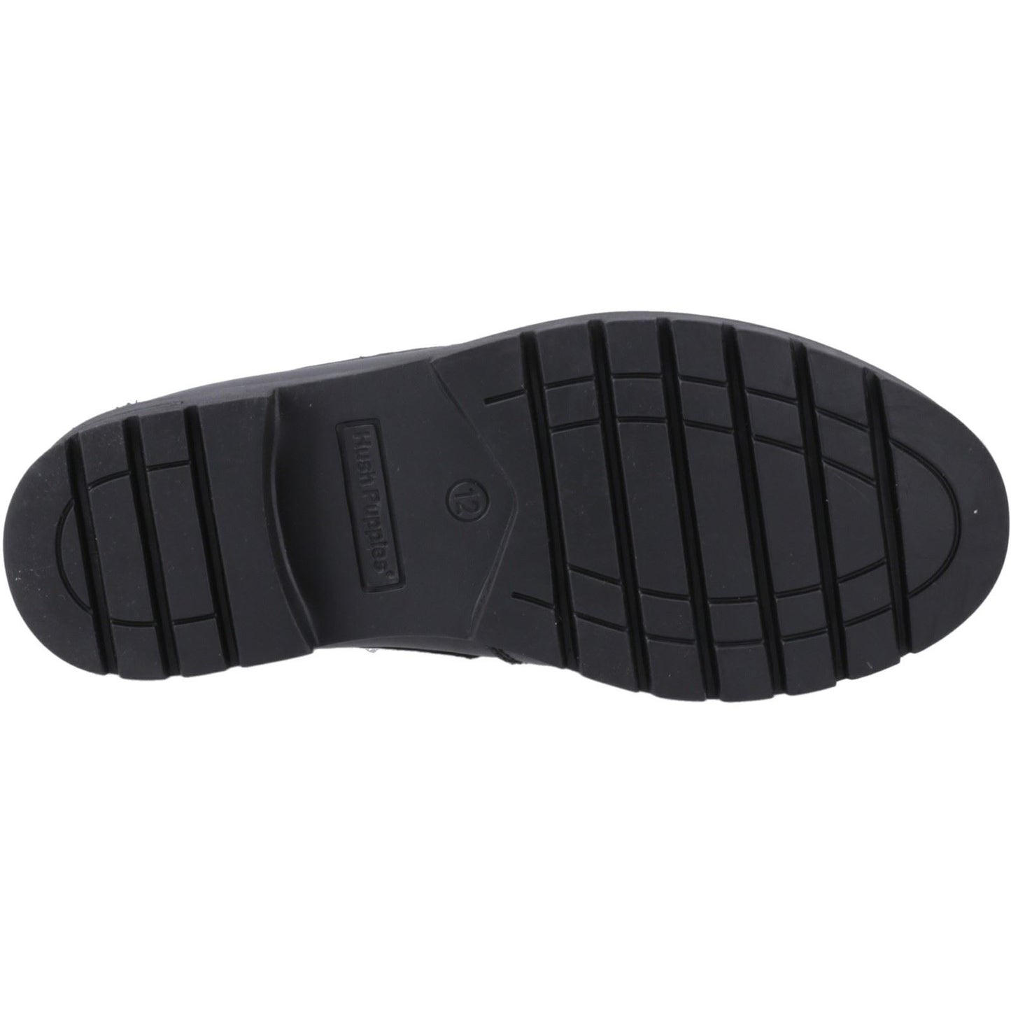 Hush Puppies Lucy Leather Youth Black Shoes