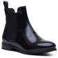 Hush Puppies Colette Leather Women's Black Wide Fit Flat Chelsea Boots