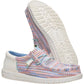 HEYDUDE Wally Funk Multi Mesh Polyester Men's Egret/Multi Moccasins Shoes