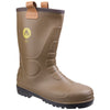 Amblers Safety FS95 Waterproof PVC Pull on Safety Rigger Boot in Tan