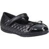 Hush Puppies Lottie Leather Junior Black Ballet Flats