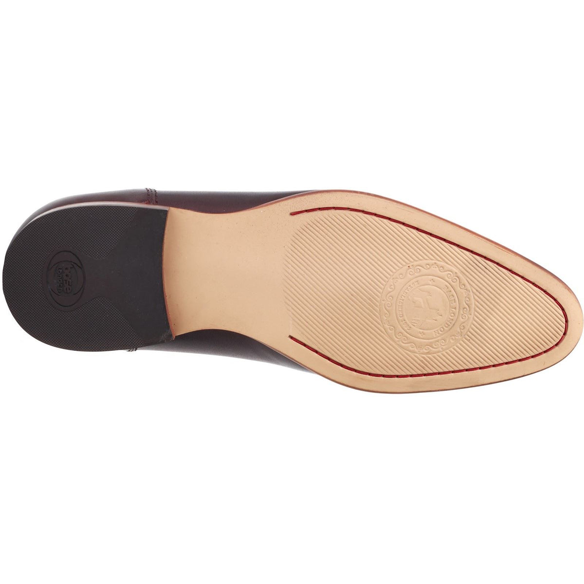 Base London Men's Bruno Penny Loafer in Bordo