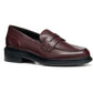 Geox D Walk Pleasure F Leather Women's Wine Moccasins Shoes