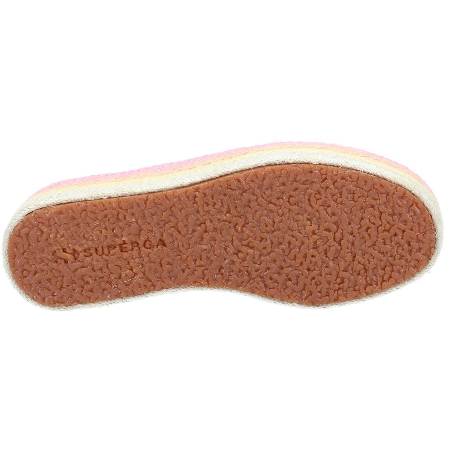 Superga Women's 2790 Multicolor Rope Shoe in White/Candy Multicolour