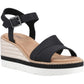 TOMS Women's Darya Sandal in Black