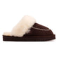 Osprey London The Celeste Suede Women's Chocolate Slippers