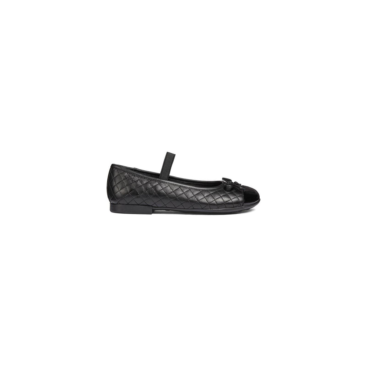 Geox Plie' Junior Leather Girl's Black Shoes