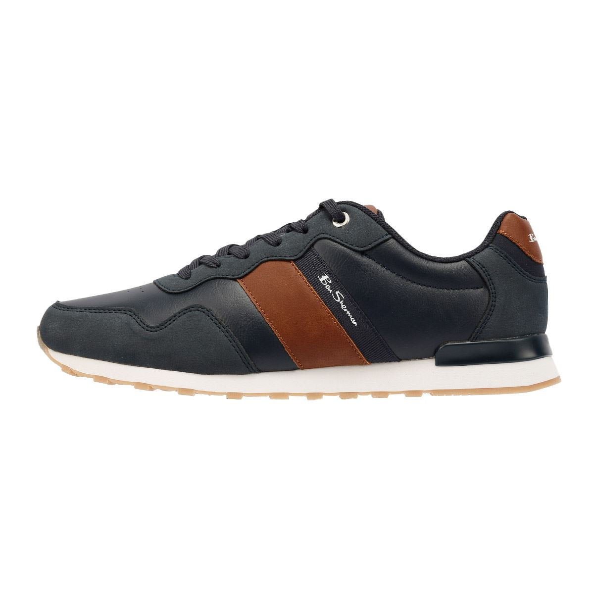 Ben Sherman - BS19018 MENS OWEN RETRO SHOE NAVY/TAN