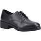 Hush Puppies Anastasia Leather Women's Black Lace-Up Shoes