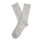Anonymous Ism Lightweight Slub Crew Cotton Men's Grey Calf High Socks