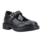 Hush Puppies Aurora Junior Leather Girl's Black Shoes