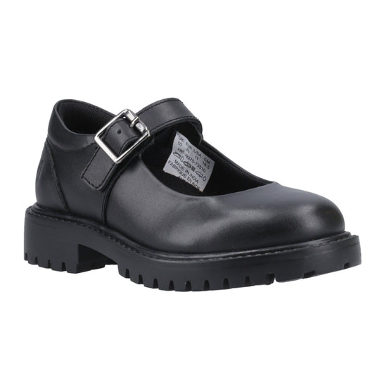 Hush Puppies Aurora Junior Leather Girl's Black Shoes