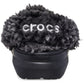 Crocs Classic Fleece Lined Polyester Blend Unisex Kid's Black Clogs