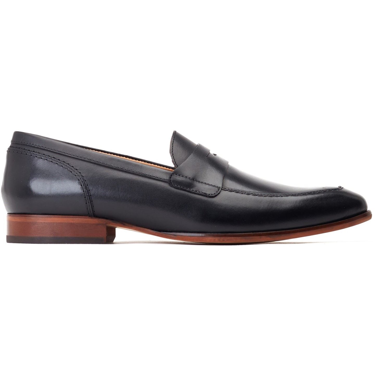 Base London Men's Bruno Penny Loafer in Black