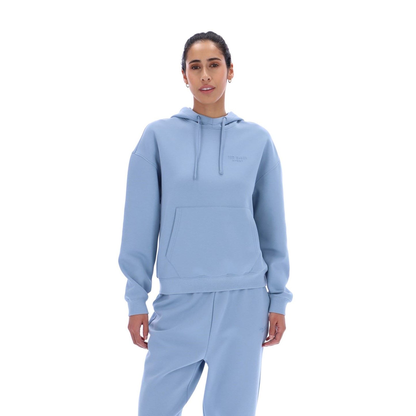 Ted Baker HEIDI TBWHSS2632 Polyester Women's Blue Hooded Sweatshirt