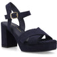 Hush Puppies Ophelia Suede Women's Navy Sandals