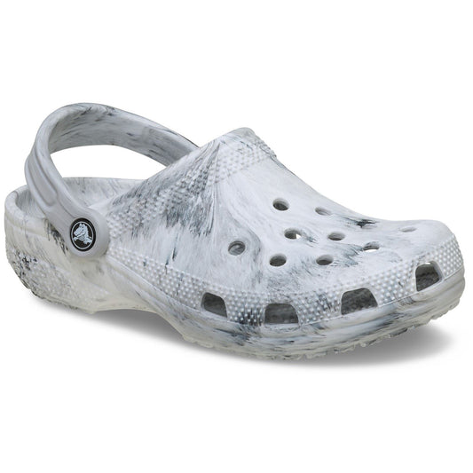 Crocs Classic Marbled Clog Thermoplastic White/Black Clogs