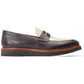 Base London Men's Sid Penny Loafer in Brown/Beige
