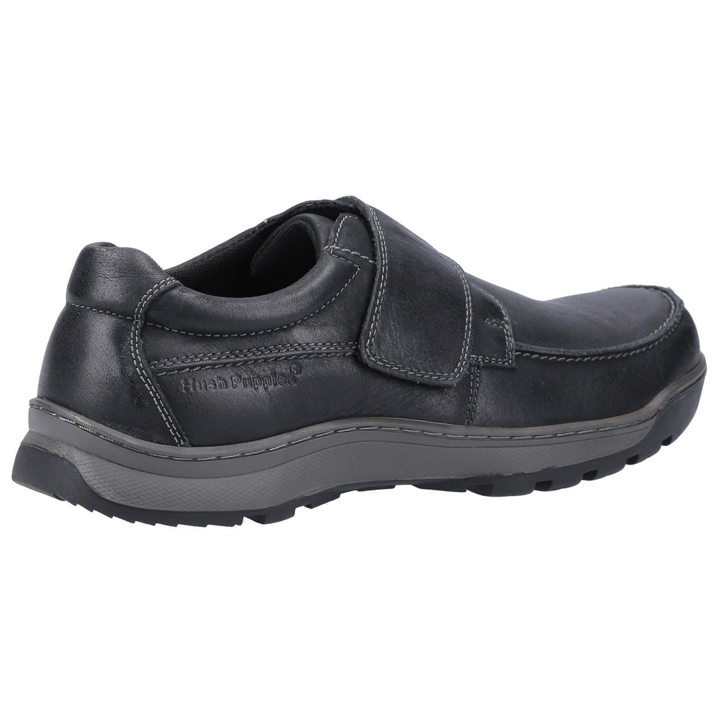 Hush Puppies Men's Casper Touch Fastening Shoes in Black