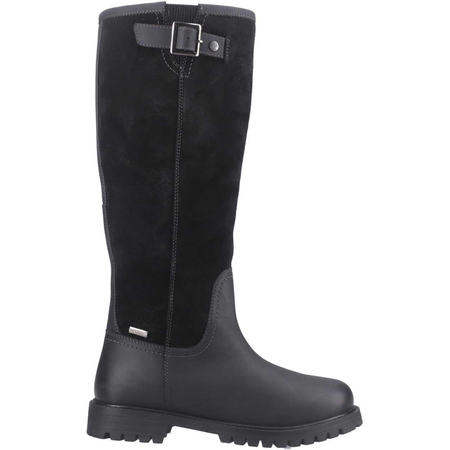 Hunter Canna Tall Boot Leather Women's Black Boots