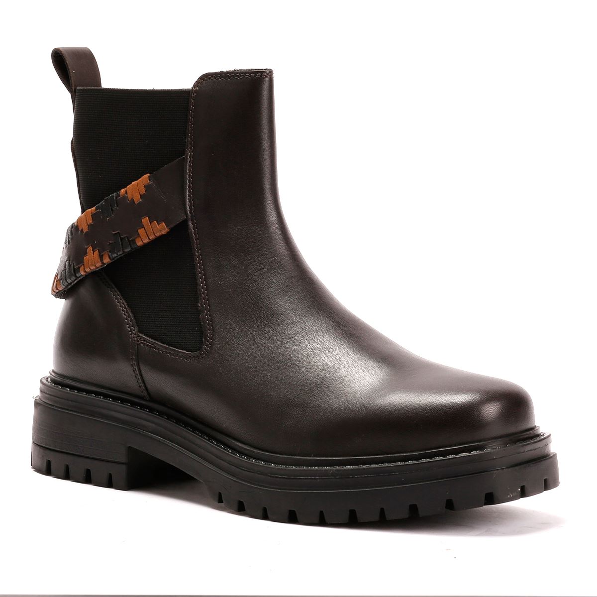 Osprey London The Guildford Chelsea Leather Women's Chocolate Boots