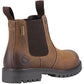 Cotswold Aston Leather Boy's Tan Flat Chelsea Boots
