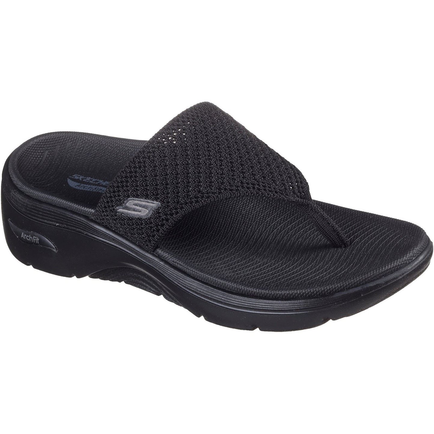 Skechers Go Walk Arch Fit 2.0 Polyester Women's Black Sandals