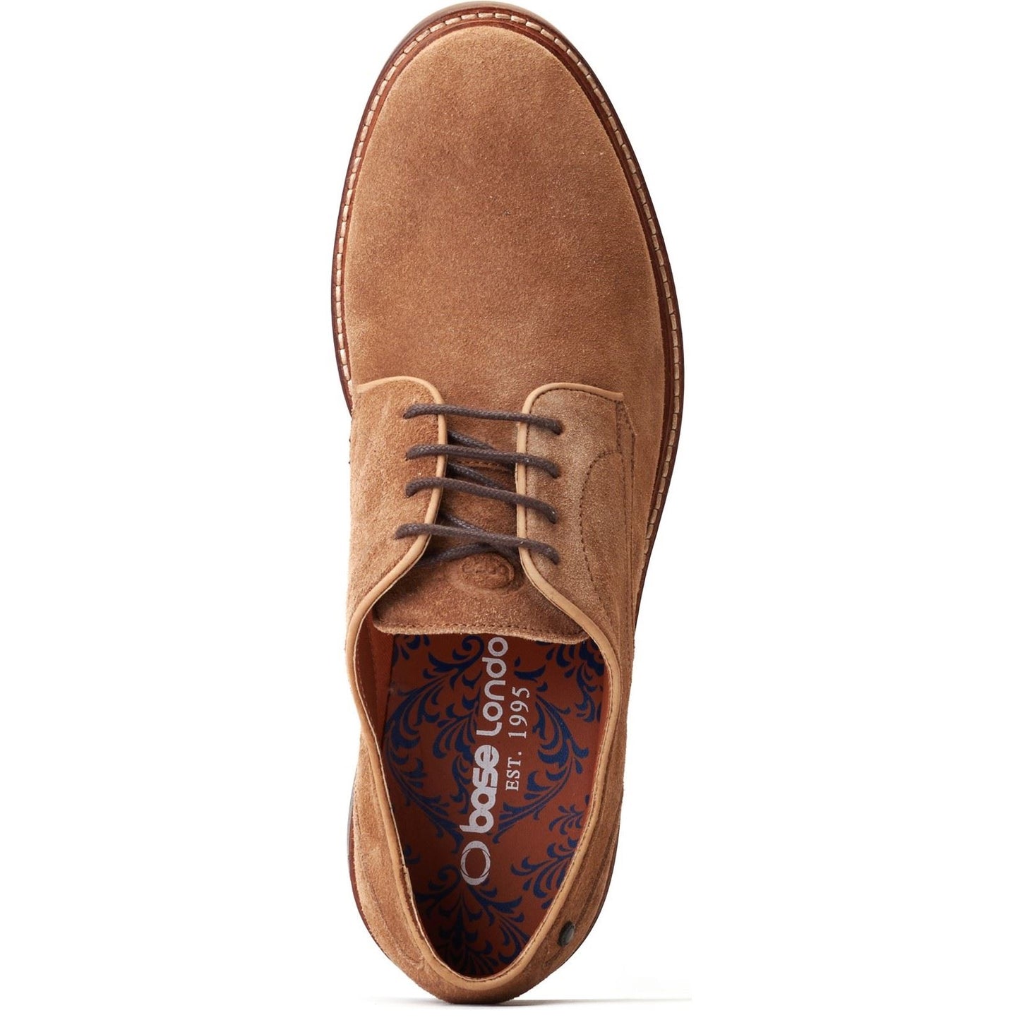 Base London Men's Mawley Derby Shoe in Ginger